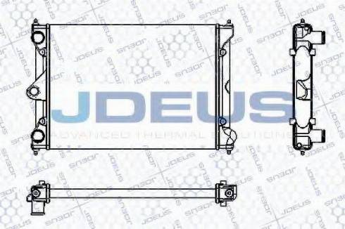 Jdeus RA0300171 - Радіатор, охолодження двигуна autocars.com.ua