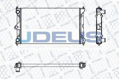 Jdeus RA0300281 - Радіатор, охолодження двигуна autocars.com.ua