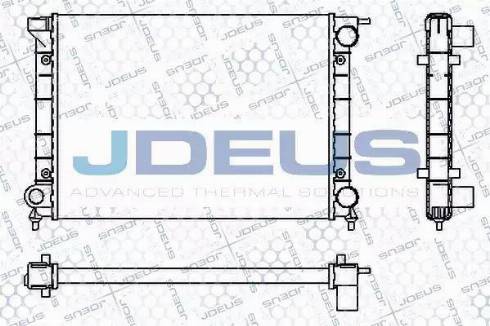 Jdeus RA0300340 - Радіатор, охолодження двигуна autocars.com.ua