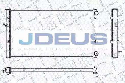 Jdeus RA0300451 - Радіатор, охолодження двигуна autocars.com.ua