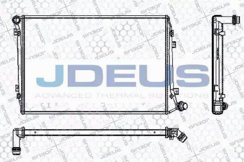 Jdeus RA0300490 - Радіатор, охолодження двигуна autocars.com.ua