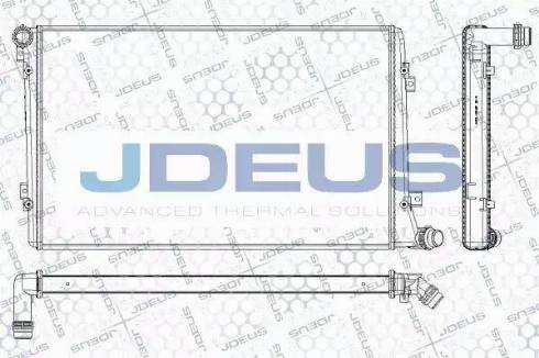 Jdeus RA0300500 - Радіатор, охолодження двигуна autocars.com.ua