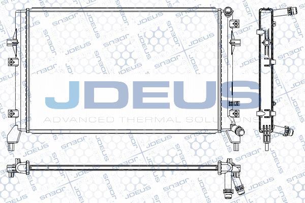 Jdeus RA0300530 - Радіатор, охолодження двигуна autocars.com.ua