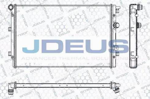 Jdeus RA0300590 - Радіатор, охолодження двигуна autocars.com.ua