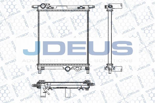 Jdeus RA0300630 - Радіатор, охолодження двигуна autocars.com.ua