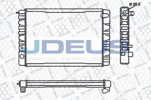 Jdeus RA0310040 - Радиатор, охлаждение двигателя autodnr.net