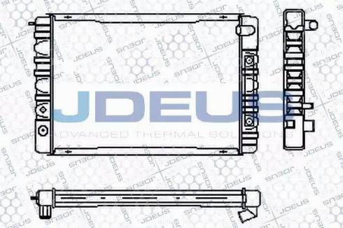 Jdeus RA0310170 - Радіатор, охолодження двигуна autocars.com.ua