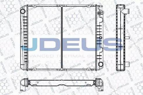 Jdeus RA0310210 - Радіатор, охолодження двигуна autocars.com.ua