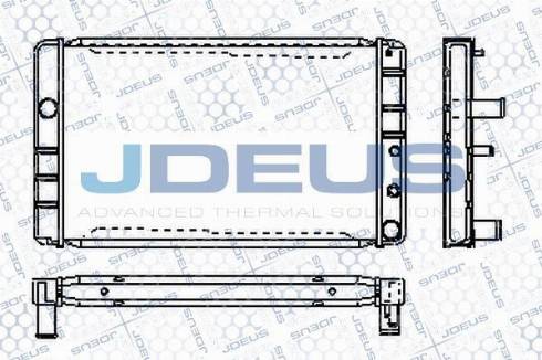 Jdeus RA0310230S - Радіатор, охолодження двигуна autocars.com.ua