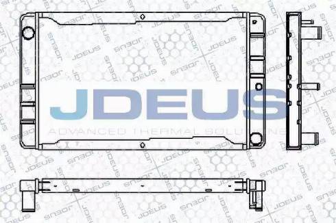 Jdeus RA0310250 - Радіатор, охолодження двигуна autocars.com.ua
