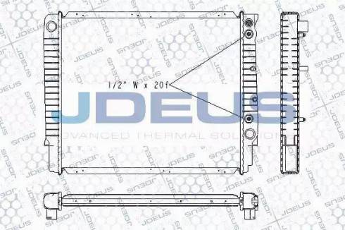 Jdeus RA0310270 - Радіатор, охолодження двигуна autocars.com.ua