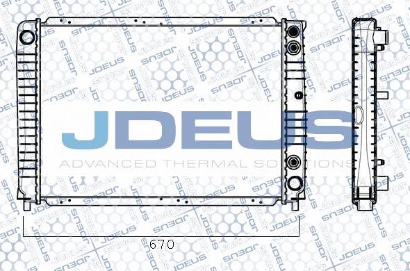 Jdeus RA0310290 - Радіатор, охолодження двигуна autocars.com.ua