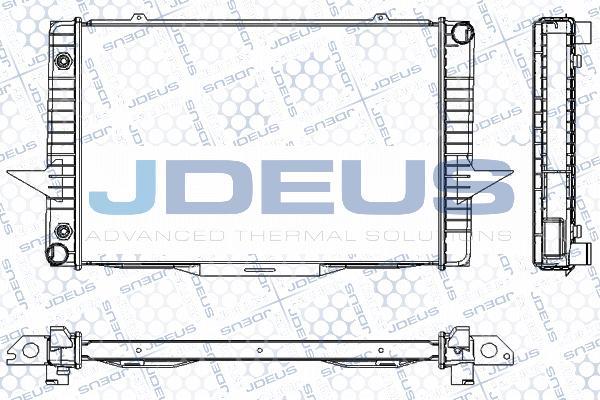 Jdeus RA0310370 - Радіатор, охолодження двигуна autocars.com.ua