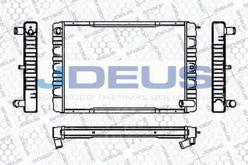 Jdeus RA0310420 - Радіатор, охолодження двигуна autocars.com.ua