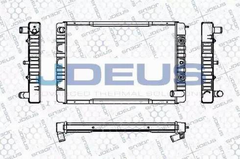 Jdeus RA0310430 - Радіатор, охолодження двигуна autocars.com.ua