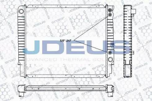 Jdeus RA0310460 - Радіатор, охолодження двигуна autocars.com.ua