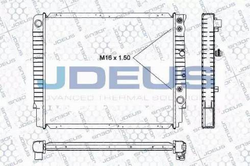 Jdeus RA0310461 - Радіатор, охолодження двигуна autocars.com.ua