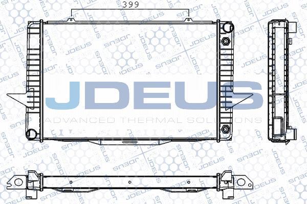 Jdeus RA0310470 - Радіатор, охолодження двигуна autocars.com.ua