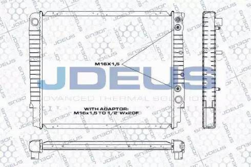 Jdeus RA0310520 - Радіатор, охолодження двигуна autocars.com.ua