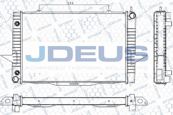 Jdeus RA0310550 - Радіатор, охолодження двигуна autocars.com.ua