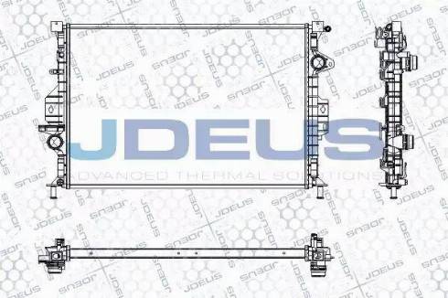 Jdeus RA0310560 - Радіатор, охолодження двигуна autocars.com.ua