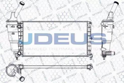 Jdeus RA0360090 - Радіатор, охолодження двигуна autocars.com.ua