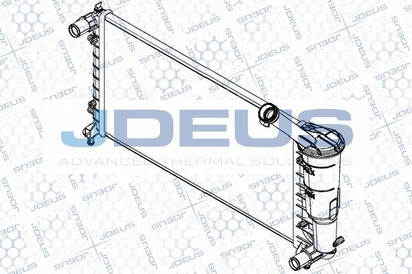 Jdeus RA0360120 - Радіатор, охолодження двигуна autocars.com.ua