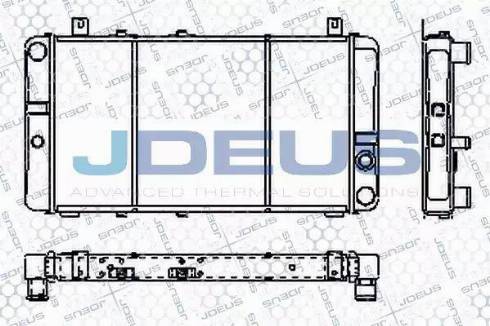 Jdeus RA0380000 - Радіатор, охолодження двигуна autocars.com.ua