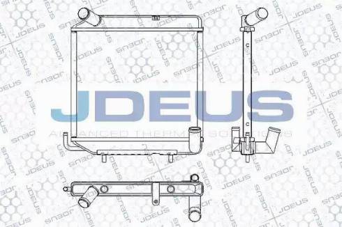 Jdeus RA0390010 - Радіатор, охолодження двигуна autocars.com.ua