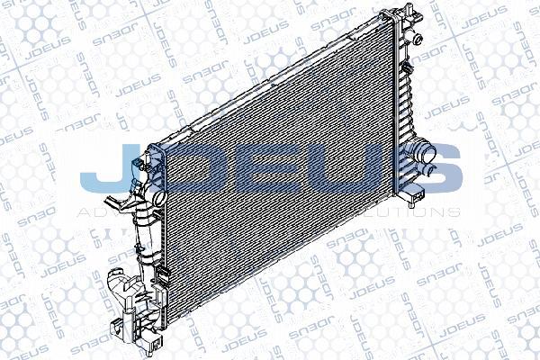 Jdeus RA0560020 - Радіатор, охолодження двигуна autocars.com.ua