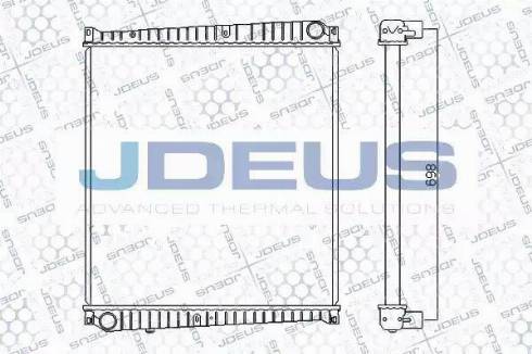 Jdeus RA1230920 - Радіатор, охолодження двигуна autocars.com.ua