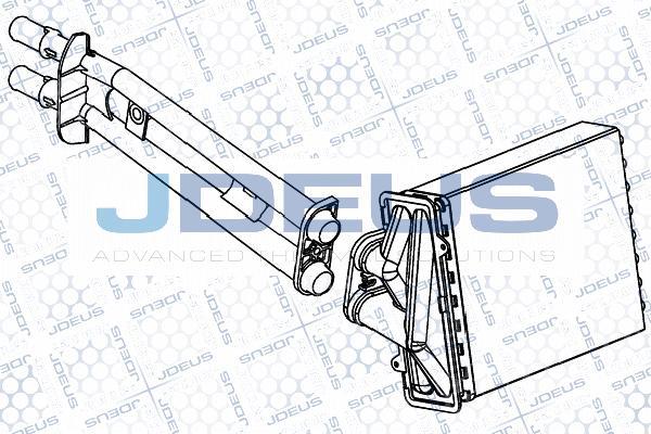 Jdeus RA2111030 - Теплообмінник, опалення салону autocars.com.ua