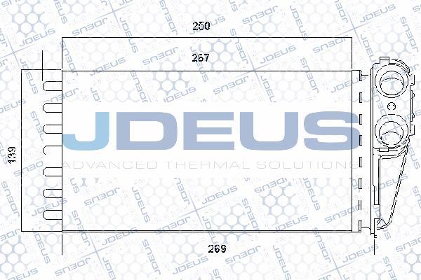 Jdeus RA2210320 - Теплообмінник, опалення салону autocars.com.ua