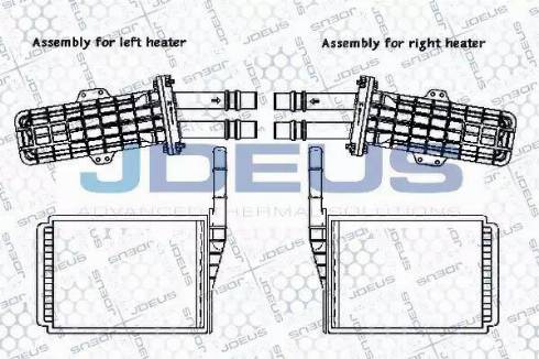 Jdeus RA2230512 - Теплообмінник, опалення салону autocars.com.ua