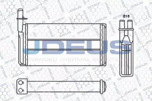 Jdeus RA2240100 - Теплообмінник, опалення салону autocars.com.ua