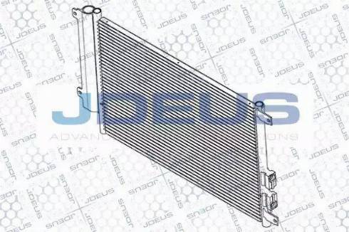 Jdeus RA7000080 - Конденсатор, кондиціонер autocars.com.ua