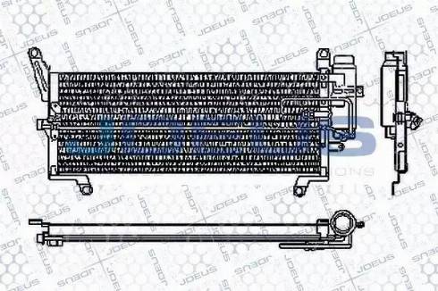 Jdeus RA7110331 - Конденсатор, кондиціонер autocars.com.ua