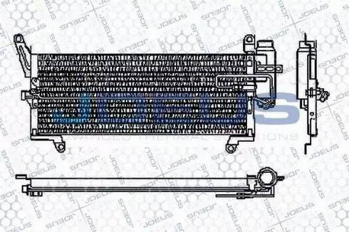 Jdeus RA7110360 - Конденсатор, кондиціонер autocars.com.ua