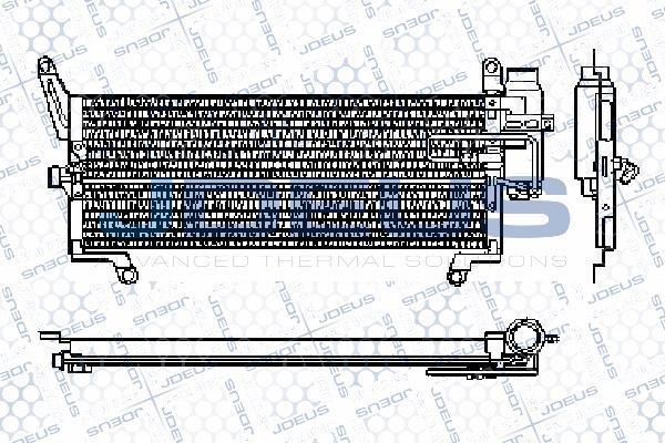 Jdeus RA7110361 - Конденсатор, кондиціонер autocars.com.ua