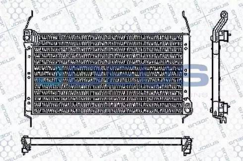 Jdeus RA7110420 - Конденсатор, кондиціонер autocars.com.ua