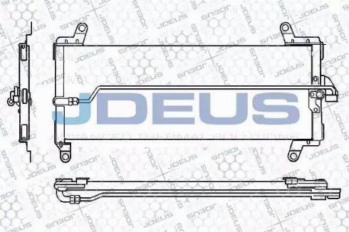 Jdeus RA7110461 - Конденсатор, кондиціонер autocars.com.ua