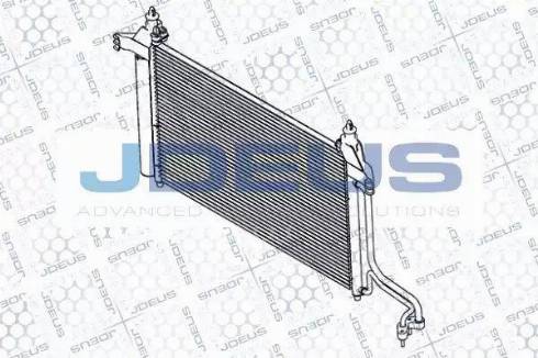 Jdeus RA7110850 - Конденсатор, кондиціонер autocars.com.ua