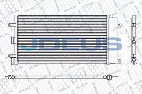 Jdeus RA7111271 - Конденсатор, кондиціонер autocars.com.ua