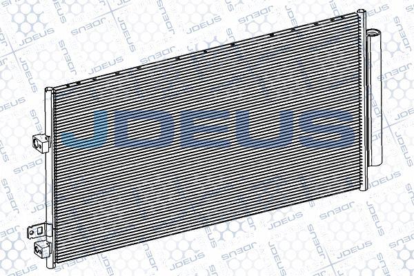 Jdeus RA7111410 - Конденсатор, кондиціонер autocars.com.ua