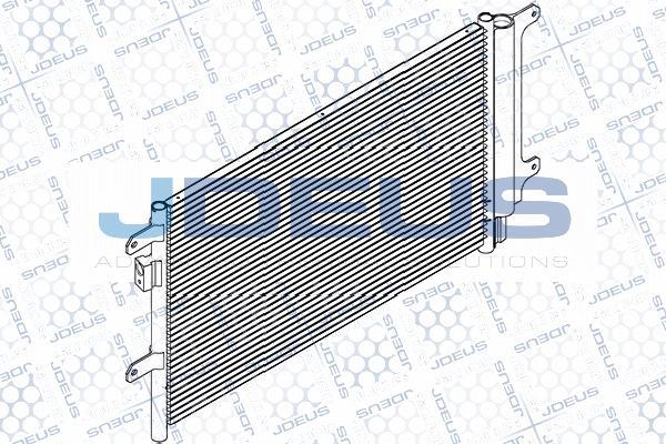 Jdeus RA7140060 - Конденсатор, кондиціонер autocars.com.ua