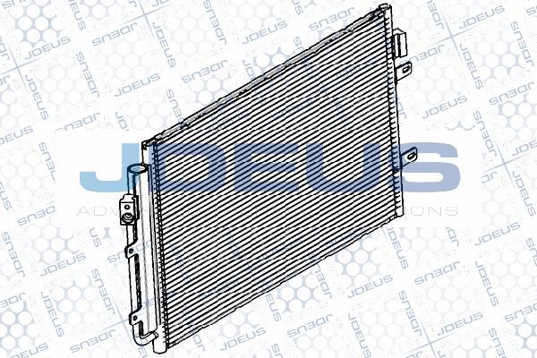 Jdeus RA7140100 - Конденсатор, кондиціонер autocars.com.ua