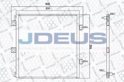 Jdeus RA7230930 - Конденсатор кондиционера autodnr.net