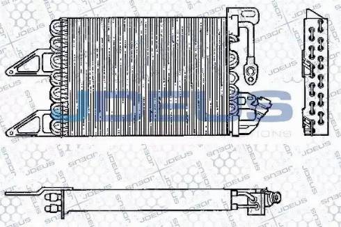 Jdeus RA7360070 - Конденсатор, кондиціонер autocars.com.ua