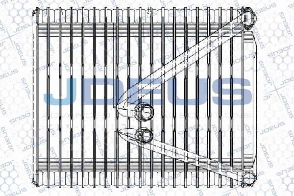 Jdeus RA9110980 - Випарник, кондиціонер autocars.com.ua