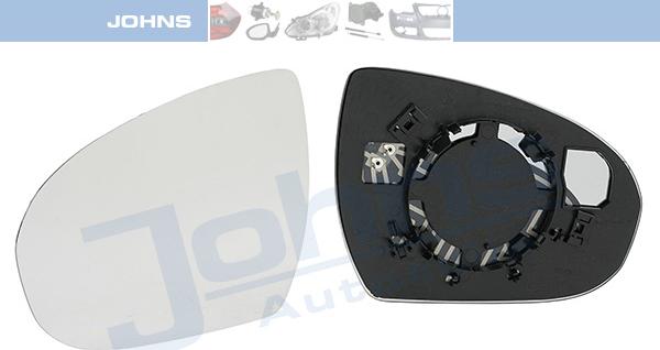 Johns 39 63 37-81 - Дзеркальне скло, зовнішнє дзеркало autocars.com.ua